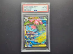 Mega Venusaur EX 155 Ultra Rare Full Art Graded PSA NM-MT 8 Pokemon TCG - Image 1