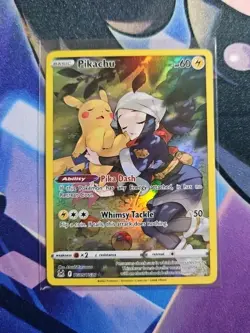 Pokemon Pikachu TG05/TG30 Swsh11: Lost Origin Trainer Gallery Holo Ultra Rare NM - Image 1