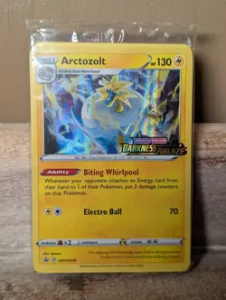 Pokemon SEALED Arctozolt SWSH036 SWSH Darkness Ablaze Prerelease Promo Pack!! - Image 1