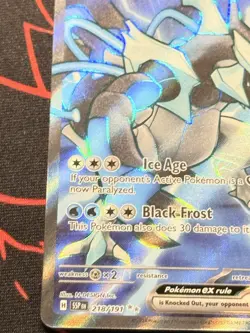218/191 Black Kyrurem ex Double Rare Pokemon Surging Sparks English Near Mint - Image 5