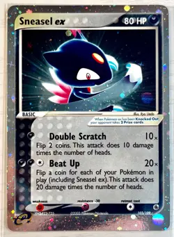 Sneasel EX 103/109 EX Ruby & Sapphire Pokemon TCG Holo - Image 1
