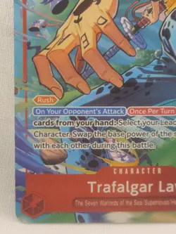 One Piece Tcg Trafalgar Law Alt Art OP14-009 SR* - Image 5