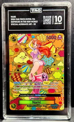 One Piece TCG | Nami | SP | OP08-106 | EMPERORS IN THE NEW WORLD | TAG 10 - Image 1