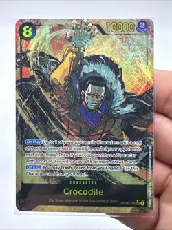 Crocodile Alternate Art Foil OP14-120 The Azure Sea's Seven One Piece - Image 2