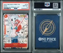 2024 One Piece PRB01 EN Manga Alternate Art #016 Nami PSA 10 GEM MINT - Image 3