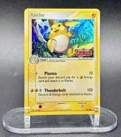 Raichu 12/108 Stamped Pokemon EX Power Keepers 2007 Reverse Holo LP - Image 2