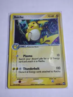 Pokemon TCG Power Keepers Raichu 12/108 Rare Holo - LP - Image 1