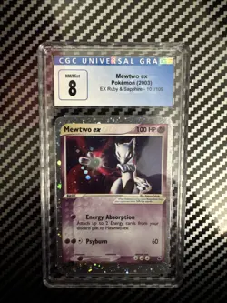 2003 Pokemon Mewtwo ex 101/109 Ruby and Sapphire ~ CGC 8 - Image 1