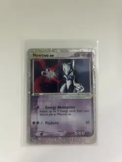 Pokemon TCG Mewtwo ex 101/109 Ruby and Sapphire Holo Poor Condition - Image 2