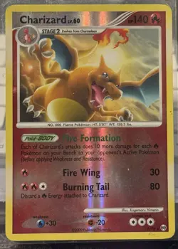 Pokemon TCG Charizard 1/99 Reverse Holo Rare Platinum Arceus - Image 1