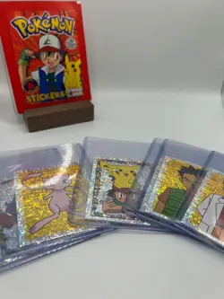 Topps Merlin Stickers Pokemon Factory Sealed Vintage 1999 1x Pack w/ FREE GIFT - Image 5