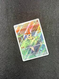 2025 Pokemon SV Black Star Promos SVP EN Victini #208 Illustration Collection - Image 2