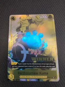One Piece Bartholomew Kuma (Winner Pack 2025 Vol. 4) - Promotion Cards (OP-PR) - Image 1