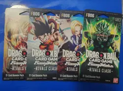 4 Dragon Ball Super Card Game Fusion World - Rivals Clash Sleeved Booster Pack - Image 1