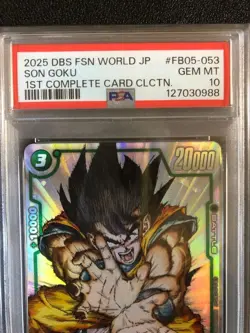 PSA10 Dragon Ball Fusion World Son Goku FB05-053 Trading Card PSA Slab from JP - Image 2