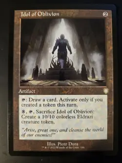 Idol of Oblivion NM RETRO FRAME Commander: The Brothers' War MTG FREE SHIPPING - Image 1