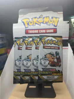 2x Pokemon Darkness Ablaze fun Booster Pack Sealed Straight from sealed box - Image 1