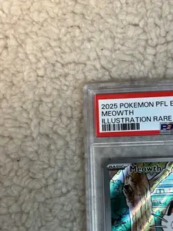 2025 POKEMON PFL EN MEOWTH ILLUSTRATION RARE #106 - PSA 7 - Image 3