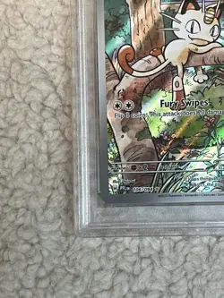 2025 POKEMON PFL EN MEOWTH ILLUSTRATION RARE #106 - PSA 7 - Image 4