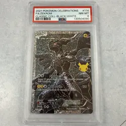2021 POKEMON CELEBRATIONS CLASSIC COLLECTION #114 FULL ART/ZEKROM PSA 8 - Image 1