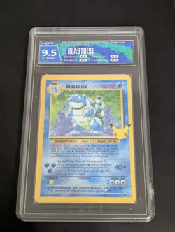 Blastoise HGA 9.5 w/ Subgrades - Pokemon TCG - 2021 Celebrations - HOLO - 2/102 - Image 1