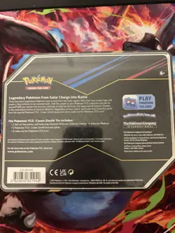 Pokemon Crown Zenith Tin Galarian Zapdos Box Promo Booster English 2023 - Image 2