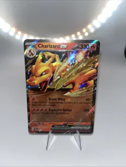 Pokemon TCG Charizard EX Scarlet & Violet Holo Black Star Promo 161 Near Mint - Image 1