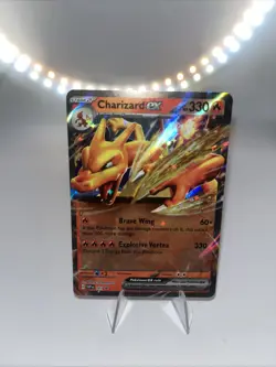 Pokemon TCG Charizard EX Scarlet & Violet Holo Black Star Promo 161 Near Mint - Image 2