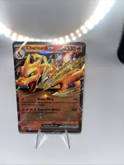 Pokemon TCG Charizard EX Scarlet & Violet Holo Black Star Promo 161 Near Mint - Image 3