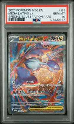 2025 POKEMON MEG EN-MEGA EVOLUTION #181 MEGA LATIAS EX PSA 10 - Image 1