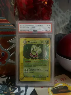 POKEMON TCG 🥇 2002 EXPEDITION MEGANIUM PSA 7 🥇 NEAR MINT - Image 1