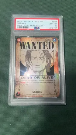 Shanks OP09-004 Parallel Wanted SR Emperors in the New World Foil PSA 10 - Image 2