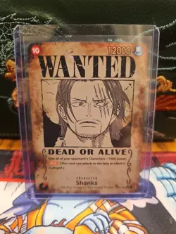 Shanks OP09-004 Parallel Wanted SR One Piece CCG Emperors in the New World Foil - Image 1
