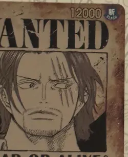 Shanks OP09-004 Parallel Wanted SR One Piece CCG Emperors in the New World Foil - Image 2