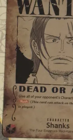 Shanks OP09-004 Parallel Wanted SR One Piece CCG Emperors in the New World Foil - Image 4