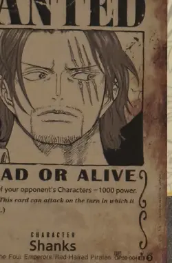 Shanks OP09-004 Parallel Wanted SR One Piece CCG Emperors in the New World Foil - Image 5
