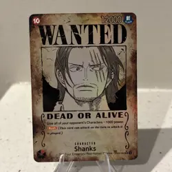 Shanks OP09-004 Parallel Wanted SR One Piece CCG Emperors in the New World Foil - Image 1