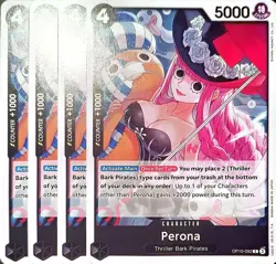 One Piece TCG - 4er Playset - OP10-092 Perona C/NM/EN - Image 1