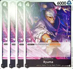 One Piece TCG - 4er Playset - OP10-094 Ryuma UC/NM/EN - Image 1