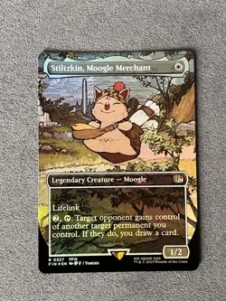 MTG - Stiltzkin, Moogle Merchant - FOIL Extended Art - Final Fantasy - FIN 0327 - Image 1