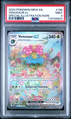 Venusaur ex 198/165 PSA 9 SIR SV: Scarlet & Violet 151 English Pokemon TCG CCG - Image 1