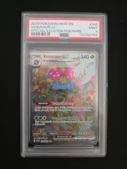 Pokemon TCG Venusaur EX 198/165 Scarlet & Violet English 151 PSA 9 MINT Slab - Image 1