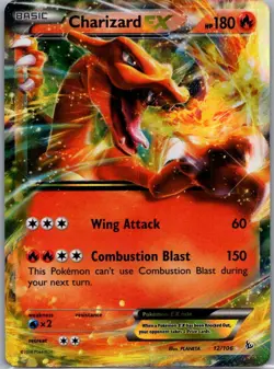 Charizard EX 12/106 Ultra Rare Pokemon Card XY - Flashfire - Image 1