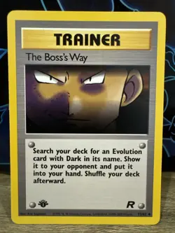 Pokemon The Boss's Way Trainer 73/82 Team Rocket Non Holo Card NM - Image 1