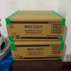 Bandai One Piece Card Game Carrying On His Will OP-13 Booster Case 2 Cases - Image 1
