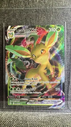 Pokemon TCG Leafeon VMAX Holo Ultra Rare Card Evolving Skies 008/203 - Image 1