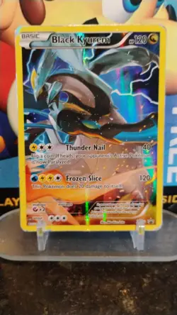 BLACK KYUREM Black Star Promo PKEMON Full-Art Holo 2015 Trading Card XY80 - Image 1