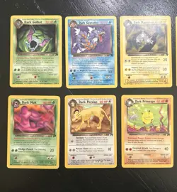 Lot Of 37 Team Rocket Set Pokemon Cards With Rare, Uncommon, Common Cards. - Image 2