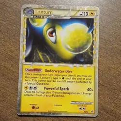 Pokemon TCG Lanturn Prime Ultra Rare Holo Card 86/95 Unleashed Stage 1 - Image 1