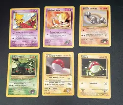 6 - 1999-2000 Pokemon Cards Excellent Condition NM - Image 1